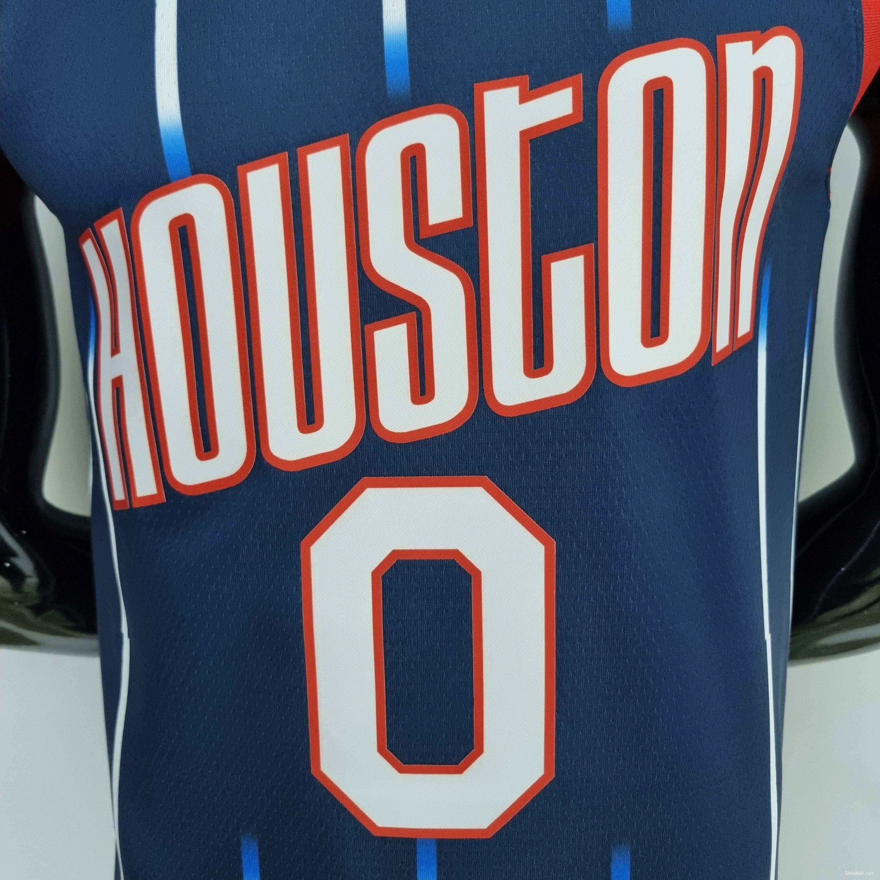 2022 Houston Rockets Green #0 City Edition NBA Jersey