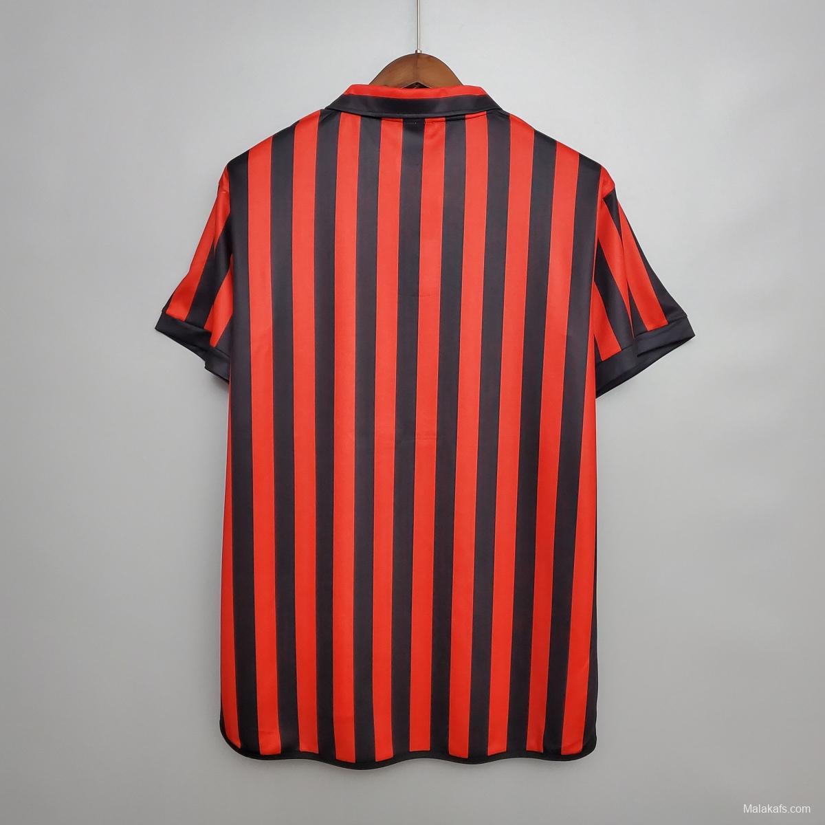 Retro 99-00 AC Milan Centenary home Soccer Jersey