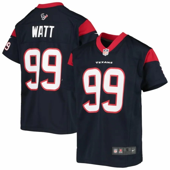 Youth J.J. Watt Navy Player Limited Team Jersey