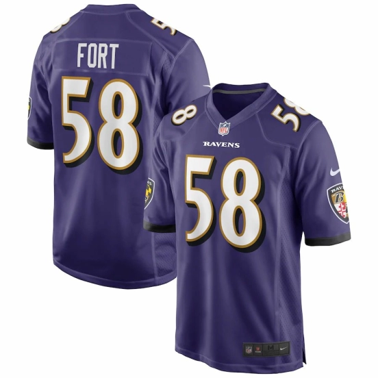Men's LJ Fort Purple Player Limited Team Jersey