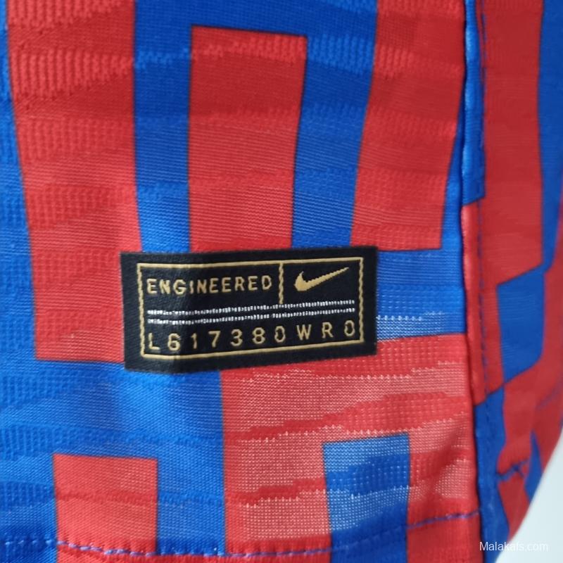 Barcelona 22/23 Pre-match Jersey Player Version Red and Blue