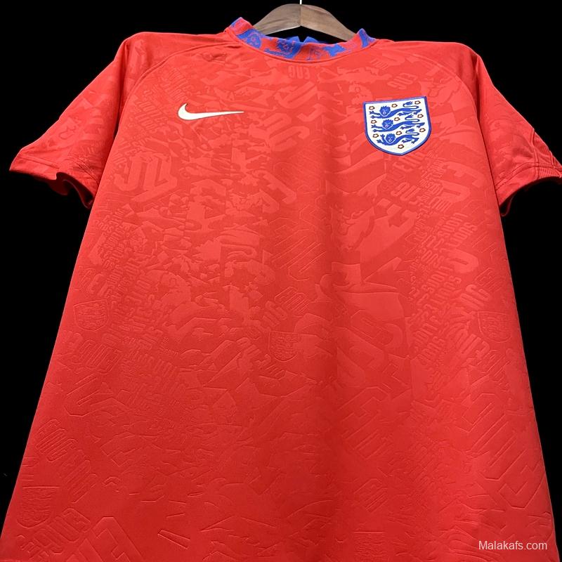 England 20/21 Red Pre-match Training Jersey