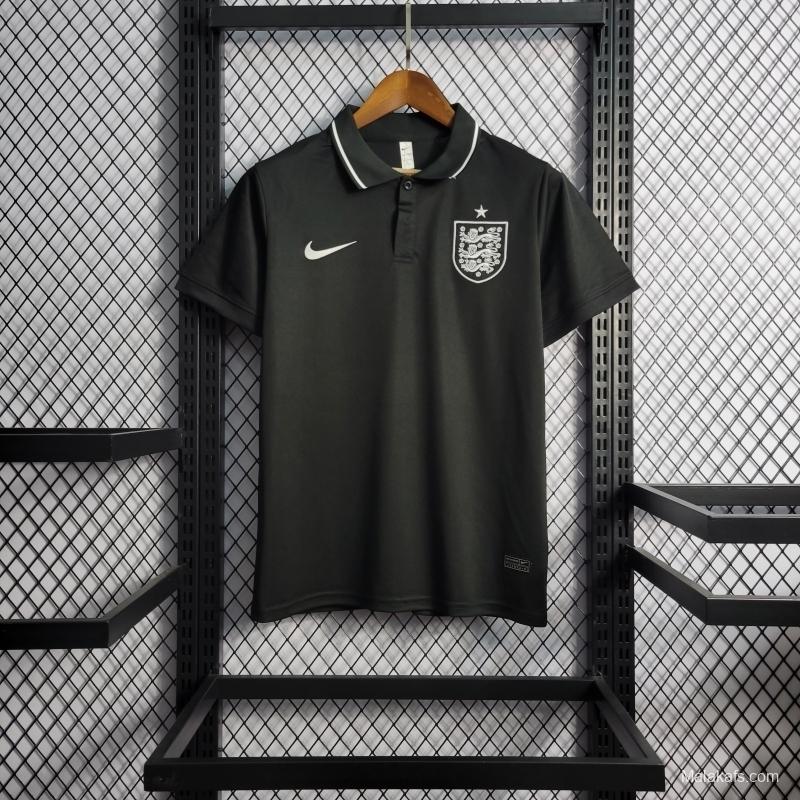 England 22/23 Pre Match Black Polo