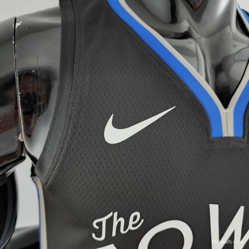 2020 PAYTON II#0 Warriors City Edition Black And Grey NBA Jersey