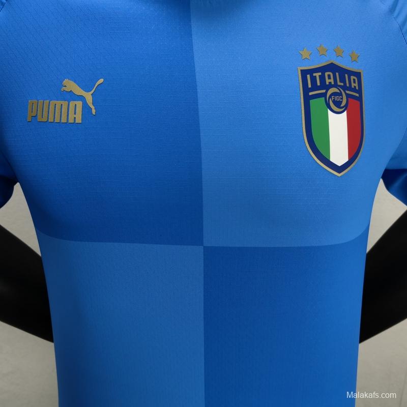 Italy 22/23 Home Player Version Jersey