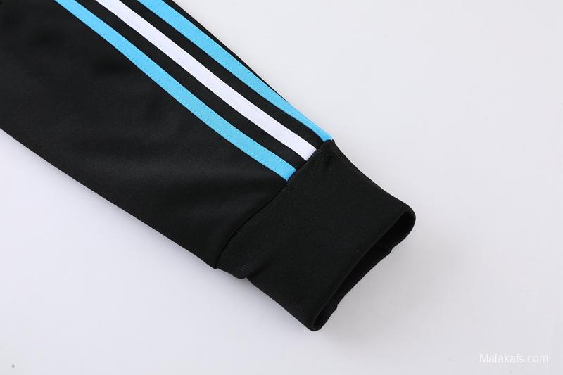 Argentina - 2 estrellas - White/Black Full Zipper Tracksuit