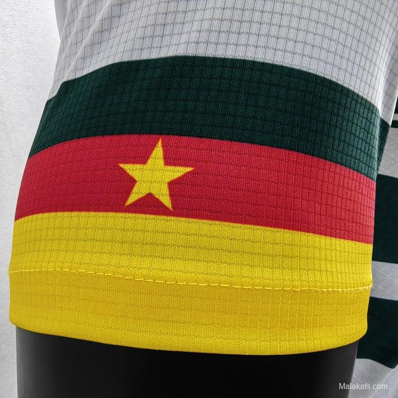 Cameroon 2022 Third Jersey Player Version White