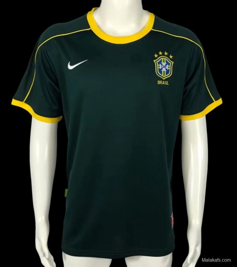 Brazil 1998 Retro Goalkeeper Jersey Green