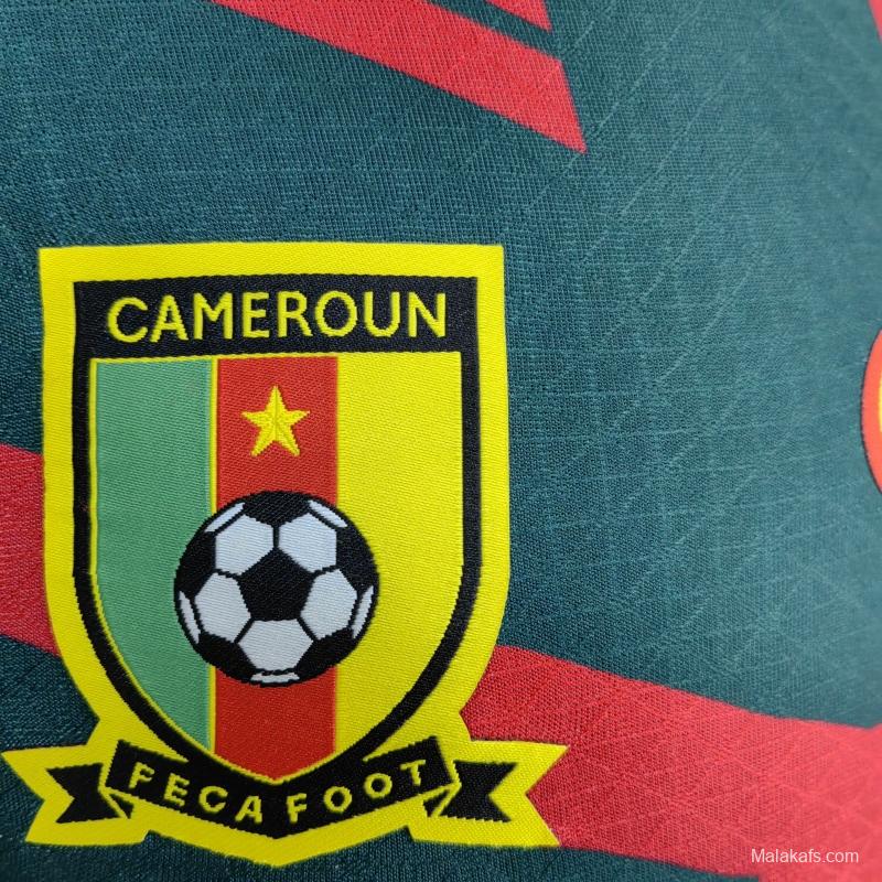 Cameroon 2022 Away Jersey Player Version Red