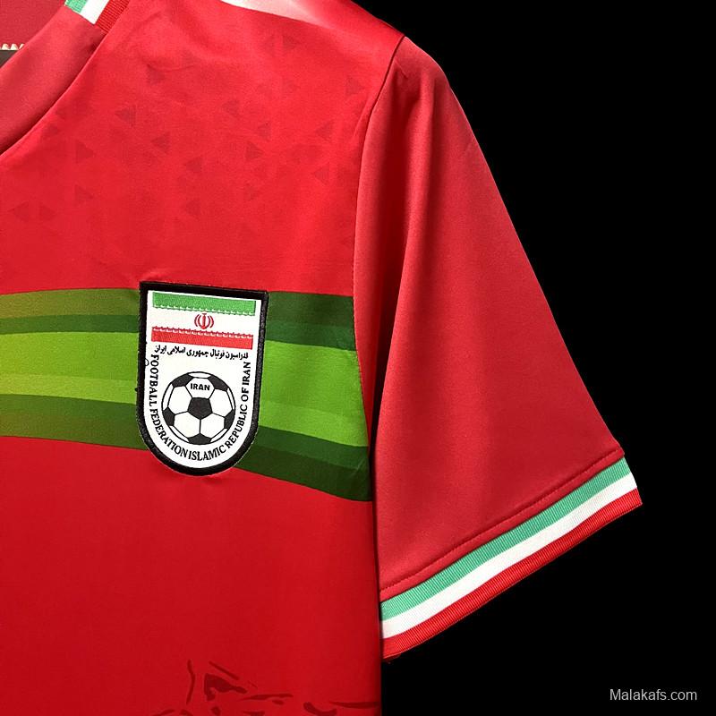 Iran 2022 Away Red Jersey