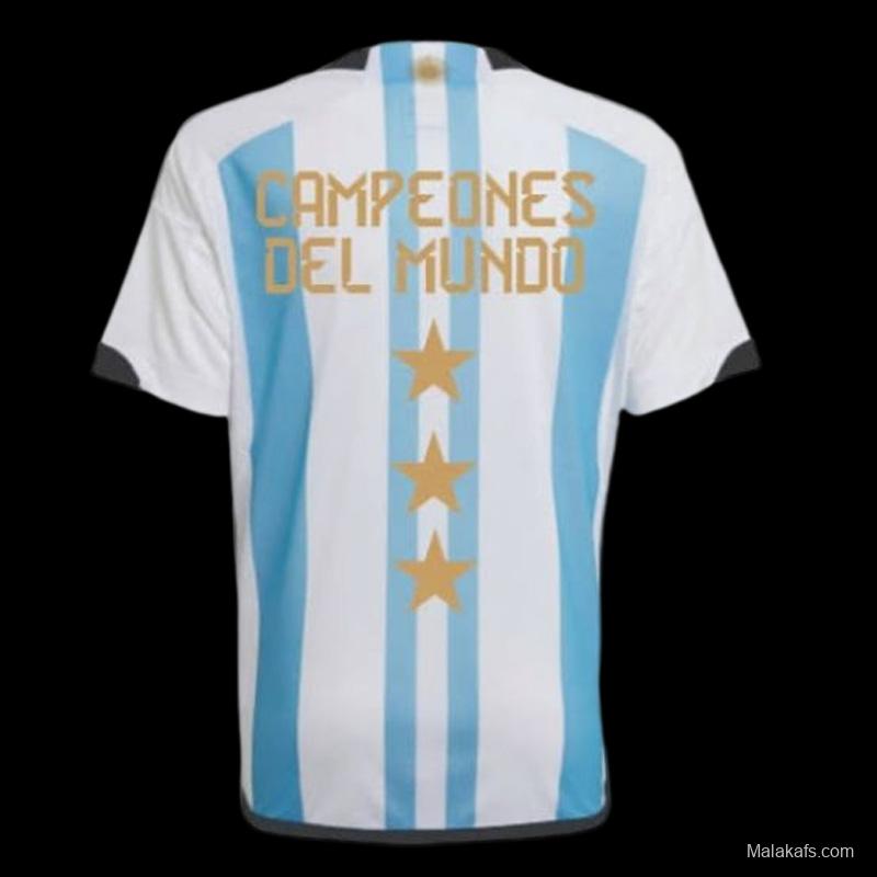 Argentina 22/23 home - 3 estrellas - Campeones del mundo