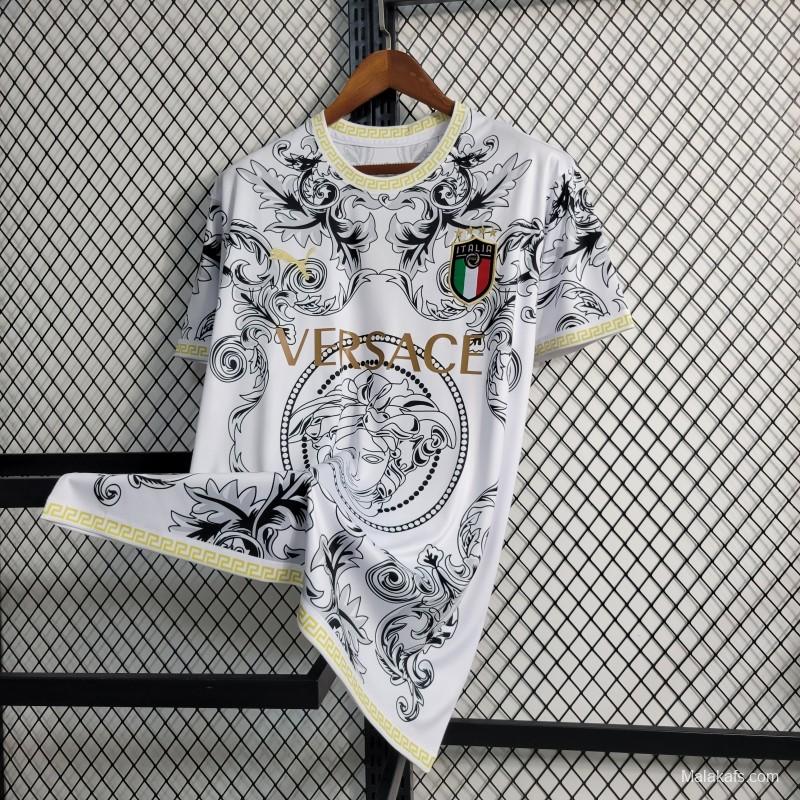 2023 Italy x Versace Special Edition White Jersey