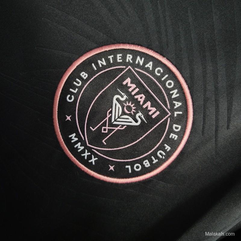 23/24 Inter Miami Away Long Sleeve Black Jersey