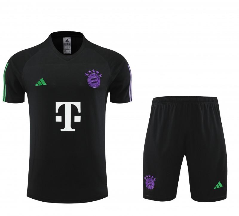 23 24 Bayern Munich Black Short Sleeve+Shorts