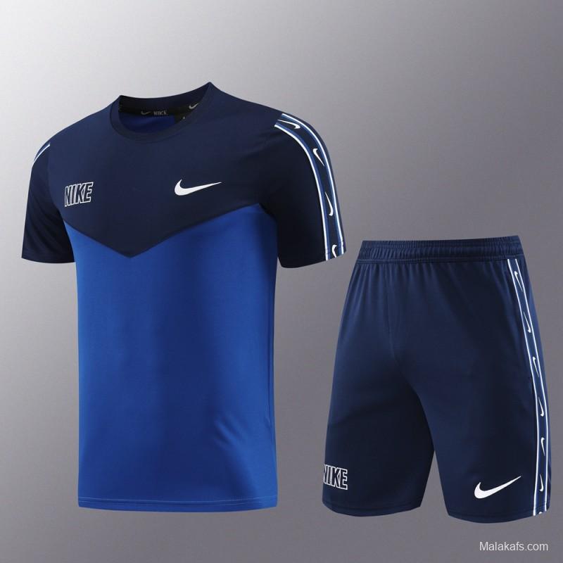 23/24 NIKE Black/Blue Red Short Sleeve Jersey+Pants