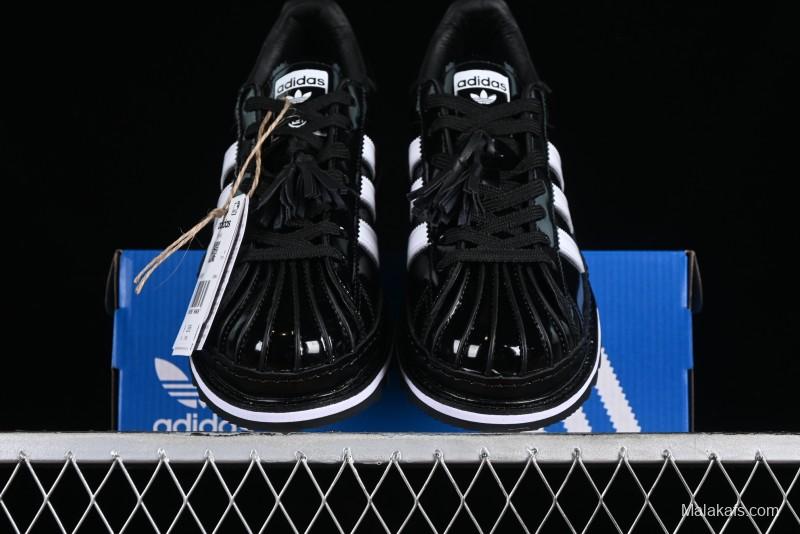 Adidas Clot x Superstar IH5953 Preppy Style Leather Sneakers with Shell Toe - IH5953