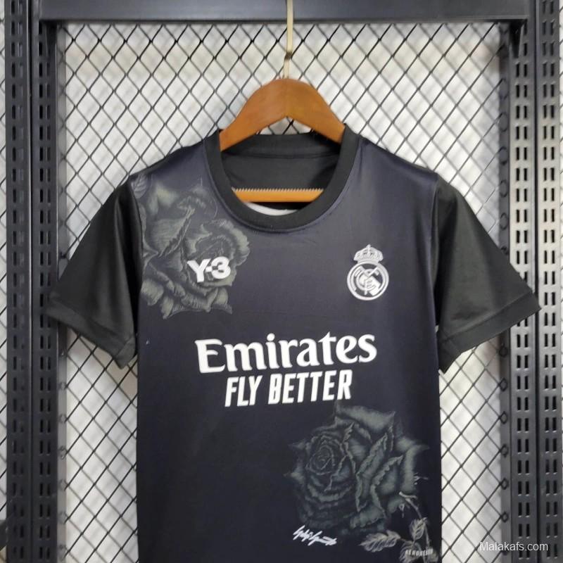 23/24 Kids Real Madrid x Yamamoto Black Jersey