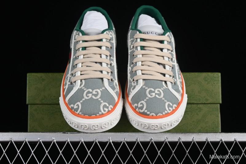 Gucci Tennis 1977 Print Sneaker Retro Casual Canvas Shoes - 02JPO9064