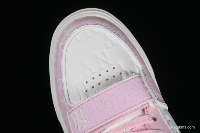 MLB NY Chunky Liner New York Yankees Velcro Print Logo Lightweight Platform Casual Sneakers - 3ASXCMM4N50PKS