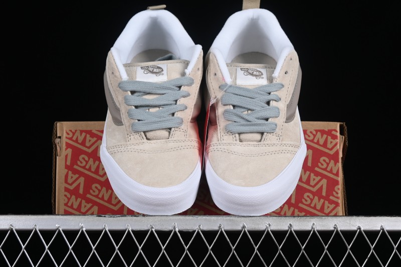 Vans Classics Knu Skool Cream Coffee Chunky Tongue Platform Sneakers - VN0009QCJD8