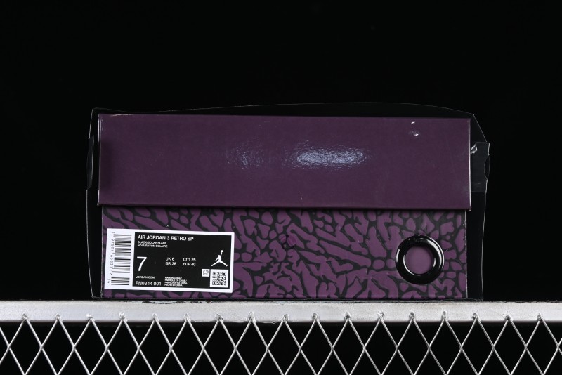 Nike Air Jordan 3 Retro "Rio" Collaboration Sneakers with Gradient Heel and J Balvin Logo - FN0344-001