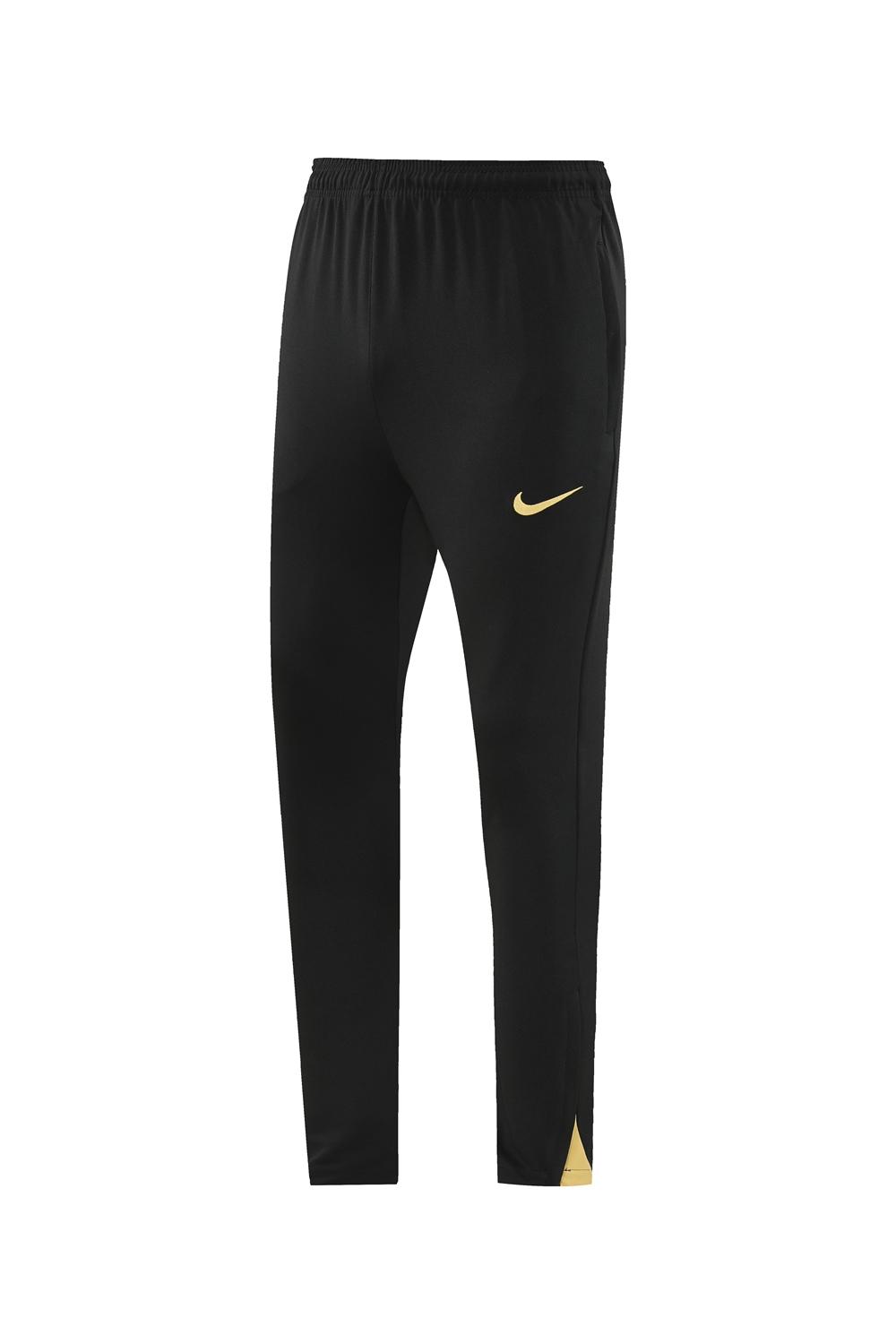 24/25 Nike Black/Golden Half Zipper Jacket+Long Pants