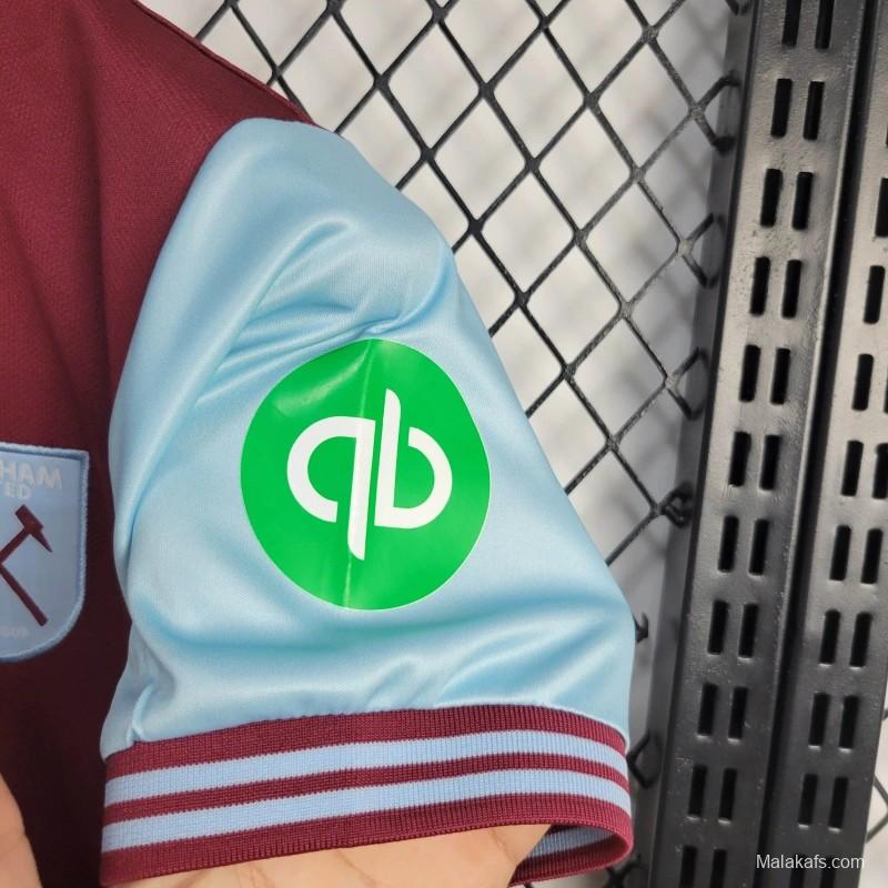 24/25 Kids West Ham United Home Jersey