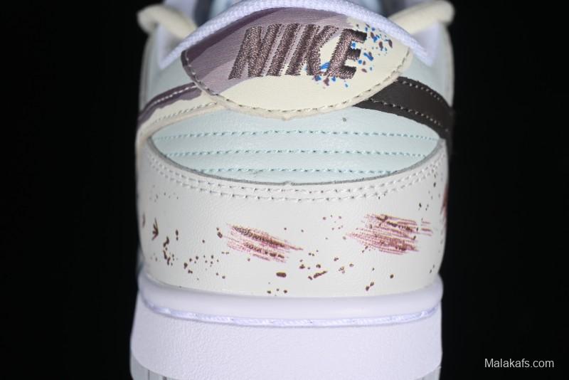 Nike Dunk Low SB 'Neutral' Urban Ruins Skate Shoes with Strap - DV0831-101