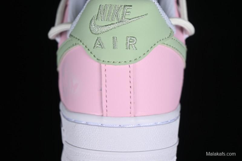Nike Air Force 1 '07 Low Casual Sneakers with Dreamy Butterfly & Pastel Macaron Colorway - VV1998-013