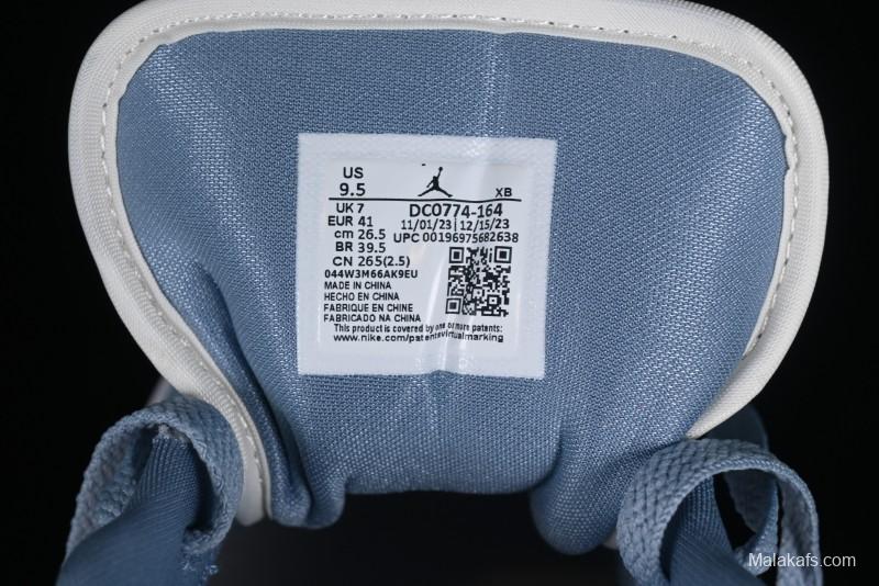 Nike Air Jordan 1 Low AJ1 White Blue Red Toe Casual Sneakers - DC0774-164