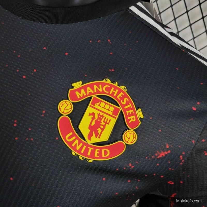 Player Version 24/25  Manchester United Black/Red Special Jersey