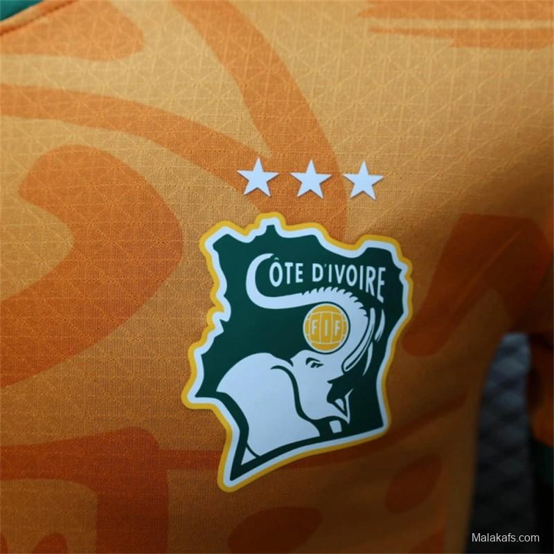 24/25 Player Version Ivory Coast Home Jersey