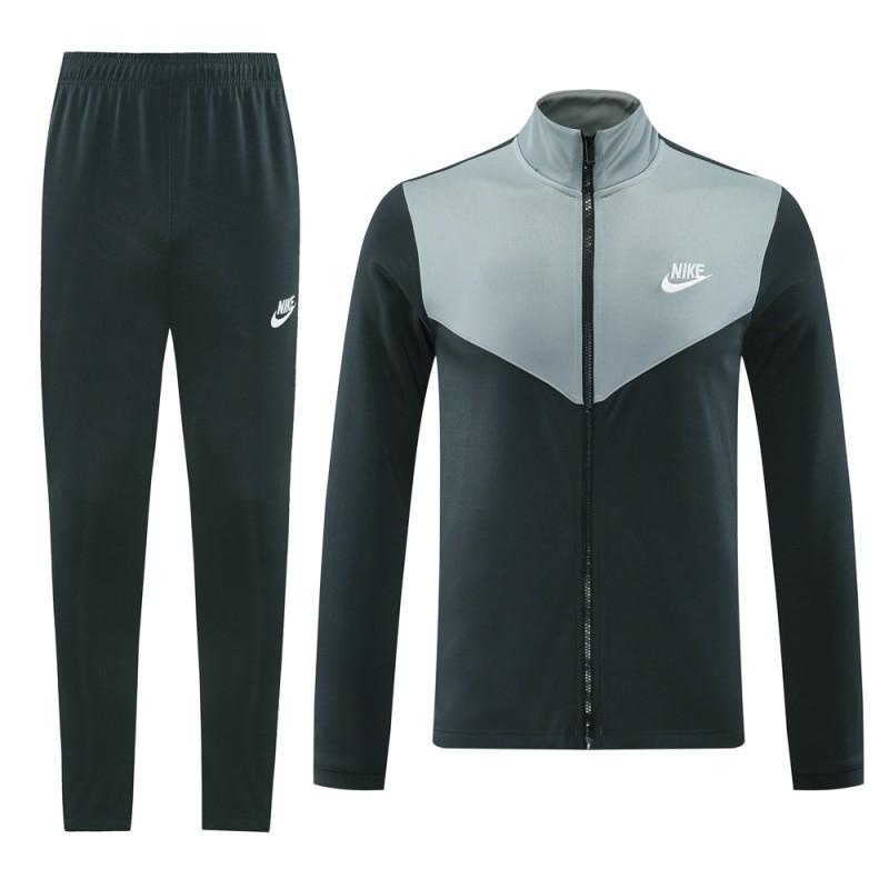 2024 NIKE Black/Grey Full Zipper Jacket +Long Pants