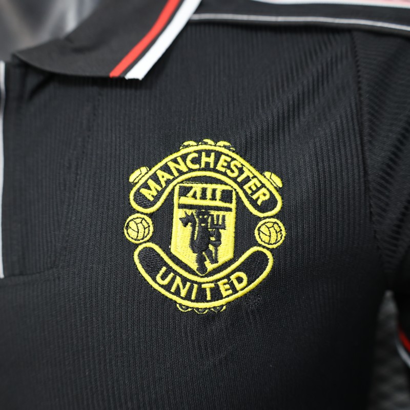 Player Version 98/99 Manchester United Third Black Jersey