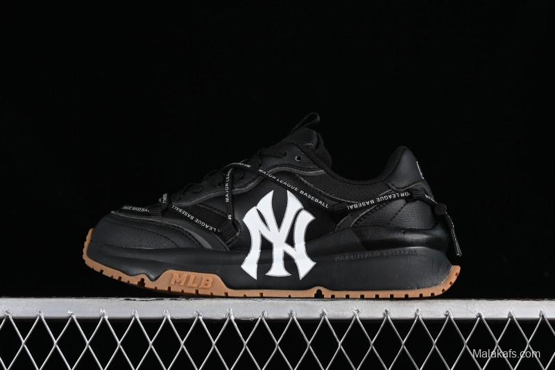 New York Yankees MLB Chunky Runner Lace Lightweight Casual Sneakers - 3ASHCRR3N50BKS