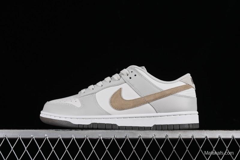 Nike Dunk Low SB Casual Sneakers in Light Grey/Khaki - FJ4188-001
