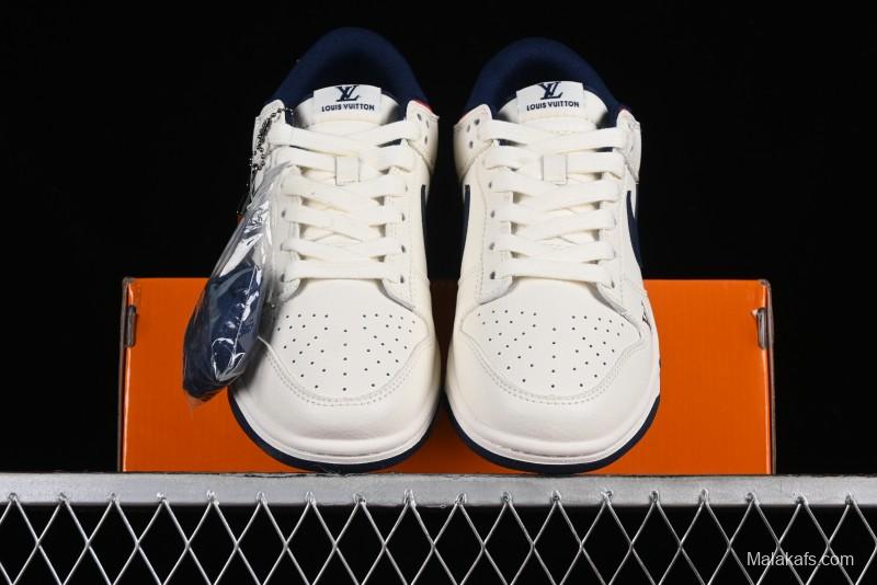 Nike SB Dunk Low LV Collaboration Anniversary High-End Custom Low-Top Casual Sneakers - XX2025-313