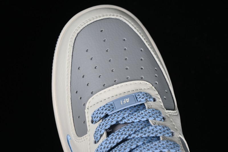 Nike Air Force 1 '07 Low Bape Collaboration - Light Grey Blue Casual Sneakers BB9599-204