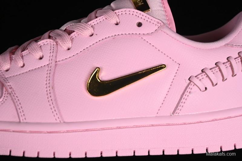 Nike Air Jordan 1 Low "Method of Make" Casual Sneakers with Woven Detailing - FN5032-600