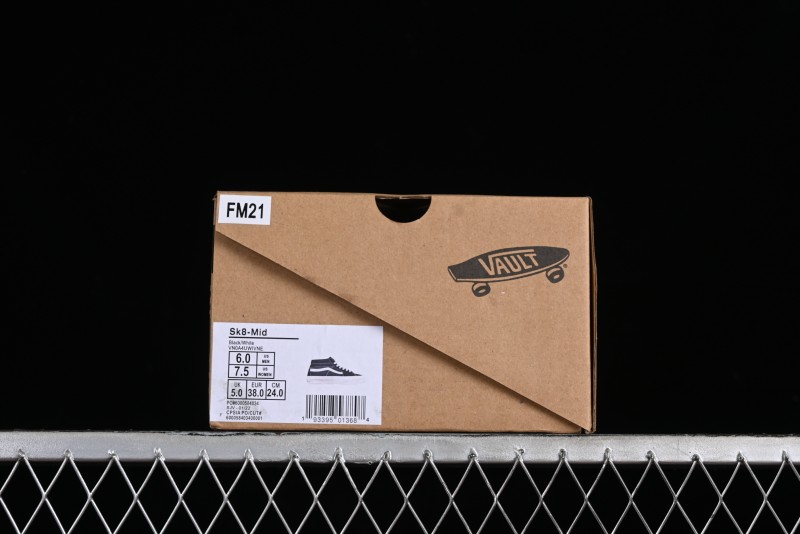 Vans SK8-Hi VR3 Eco-Friendly Black & White Mid-Top Classic Casual Canvas Shoes - VN0A4UWIVNE