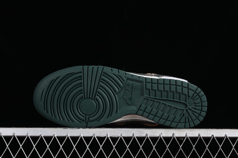 Nike Dunk Low Panda Prank Jungle Crossing - Green Wild Floating Abyss Beige Brown Green SB Lace-Up Low-Top Casual Skate Shoes - FD0350-133