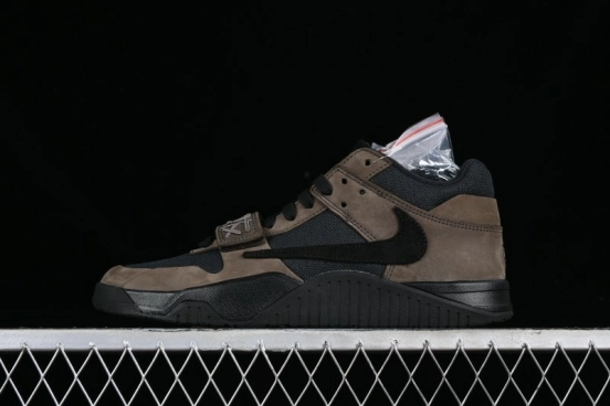 Nike Travis Scott x Jordan Cut The Check AJ1 Basketball Shoes with Velcro Design - FZ8117-200