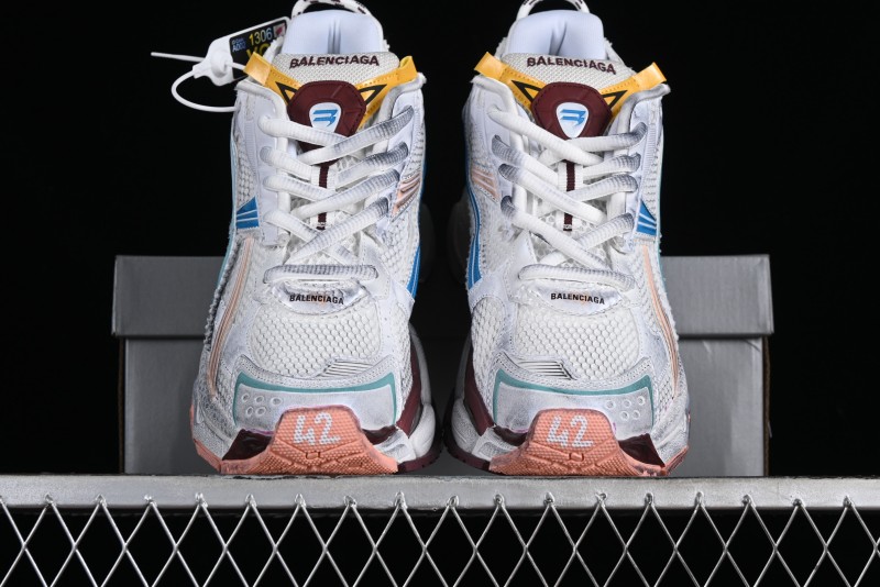 Balenciaga Runner Kith Four Color Retro Casual Sneakers - W3RBMU9754