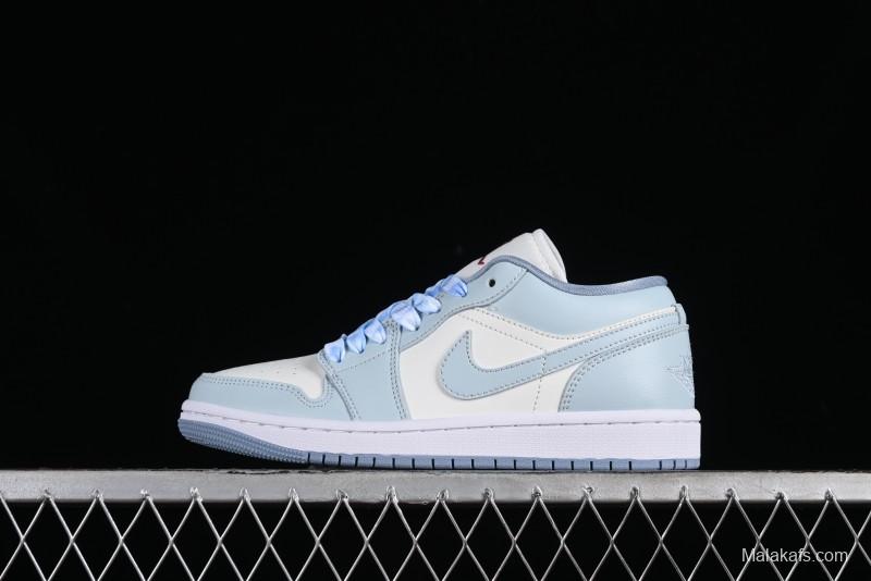 Nike Air Jordan 1 Low AJ1 White Magnolia Casual Sneakers - DC0774-164