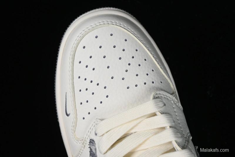 Nike Travis Scott x Fragment Design x Air Jordan 1 Low OG SP AJ1 Retro Sneakers - DM6688-603