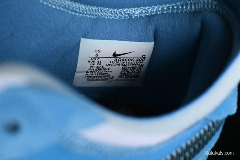 Nike Off White x Air Force 1 Low OW Collaboration Transparent Blue Casual Sneakers - AO4606-400