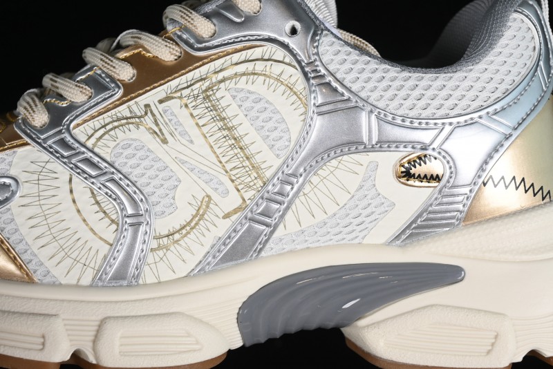 Dior Chrono Round Toe Lace-Up Lifestyle Casual Running Sneakers - 49G GOLDEN