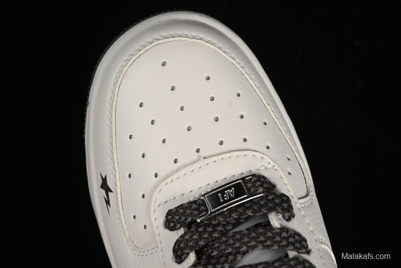 Nike Air Force 1 '07 Low BAPE Collaboration - Beige Black Star FG6688-100