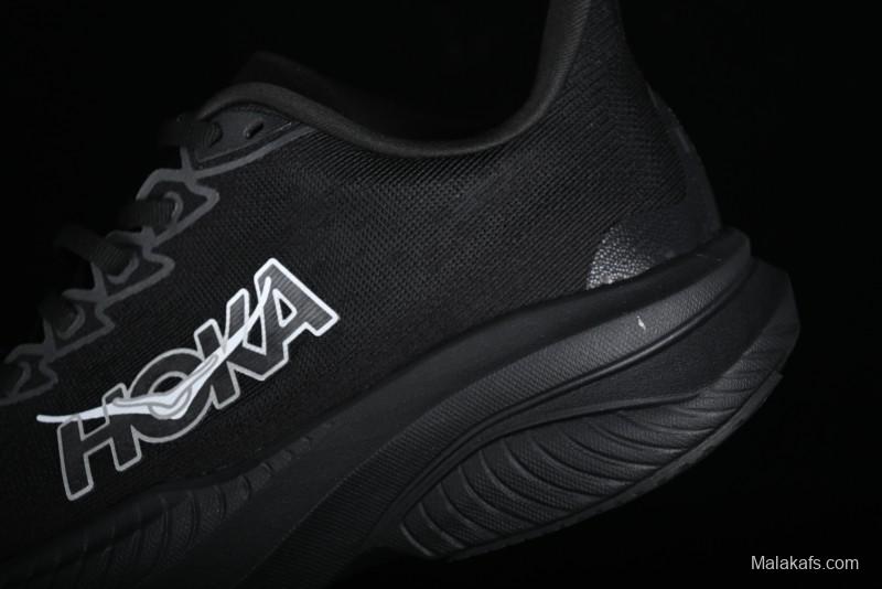 HOKA ONE ONE MACH 6 Flagship Racing Shoes with Carbon Plate Technology and Asymmetric Design - 114791 BLACK