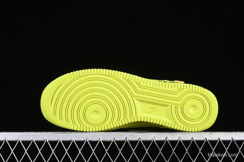 Nike Air Force 1 '07 Low Top Casual Sneakers in Firefly Green - FA2407-301